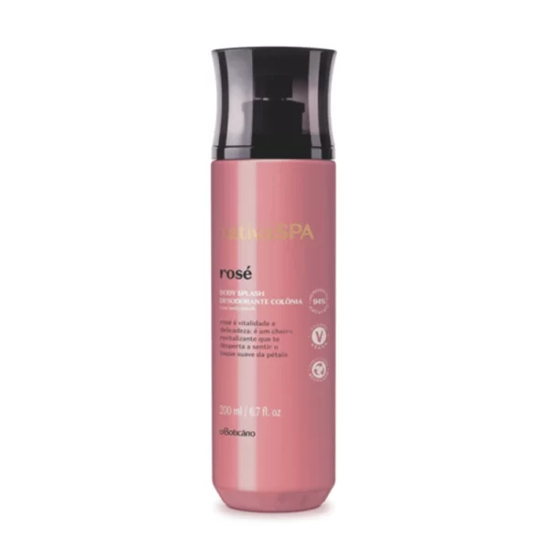 Nativa Spa Desodorante Colônia Body Splash Rose 200ml